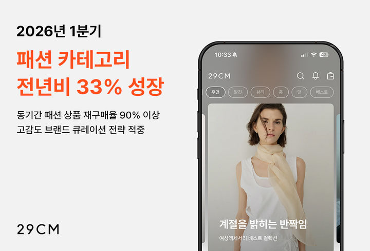 29CM의 1분기 패션 거래액이 전년대비 33% 증가했다. (사진=29CM 제공) *재판매 및 DB 금지