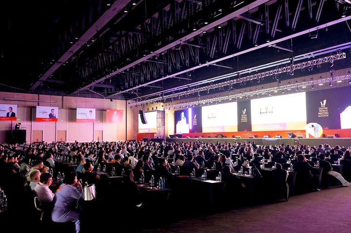 [서울=뉴시스] 오스템임플란트는 자사의 글로벌 학술행사 '오스템 월드 미팅 2026 방콕(Osstem World Meeting 2026 BANGKOK)'을 성공적으로 마무리했다고 7일 밝혔다. (사진=오스템임플란트 제공) 2026.04.07. photo@newsis.com *재판매 및 DB 금지