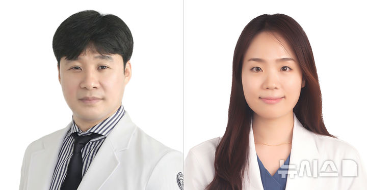 [서울=뉴시스] 왼쪽부터 권병수·황우연 경희대병원 산부인과 교수. (사진= 경희대병원 제공)