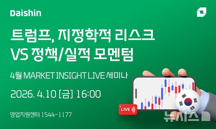 대신증권, '지정학 리스크·정책 모멘텀' 세미나