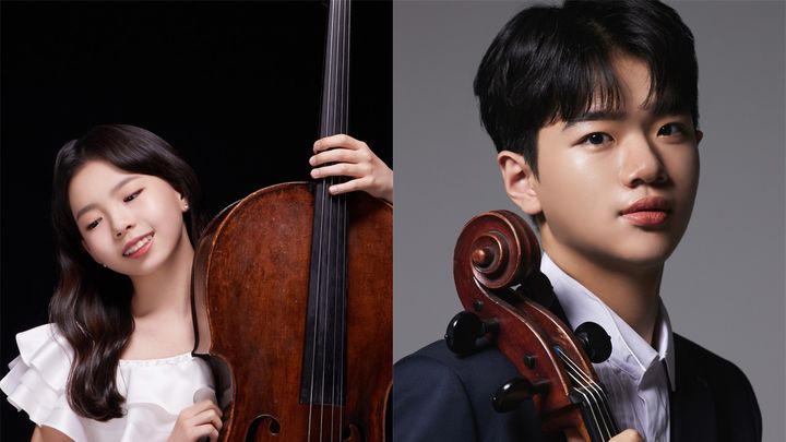 [서울=뉴시스] 첼리스트 김정아(왼쪽)·박이준. (사진=금호문화재단 제공) 2026.04.07. photo@newsis.com *재판매 및 DB 금지