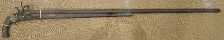 [홍성=뉴시스] 홍주성역사관이 병오홍주의병 120주년을 맞아 수집한 뇌관식 총(19세기 추정) 모습.   *재판매 및 DB 금지