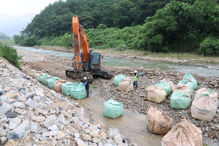 청도군 호우 피해 응급복구 (사진=청도군 제공) *재판매 및 DB 금지