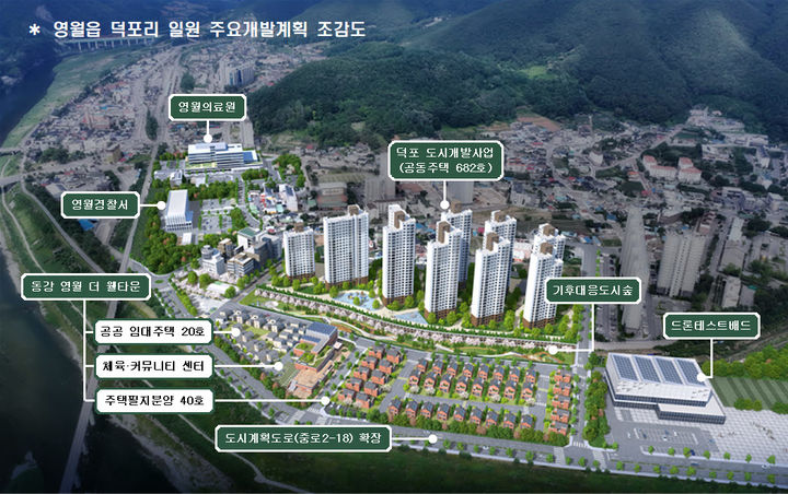 동강 영월 더 웰타운 계획도.(사진=영월군 제공) *재판매 및 DB 금지