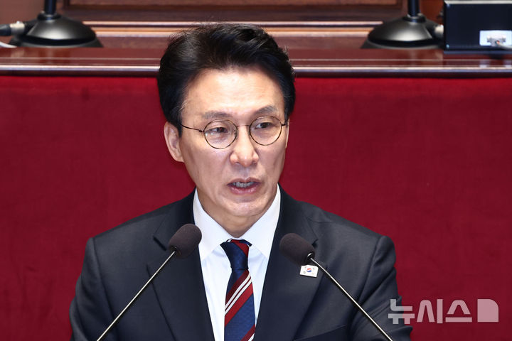 [서울=뉴시스] 고승민 기자 = 김민석 국무총리가 7일 서울 여의도 국회에서 열린 예산결산특별위원회 전체회의에서 발언하고 있다. 2026.04.07. kkssmm99@newsis.com