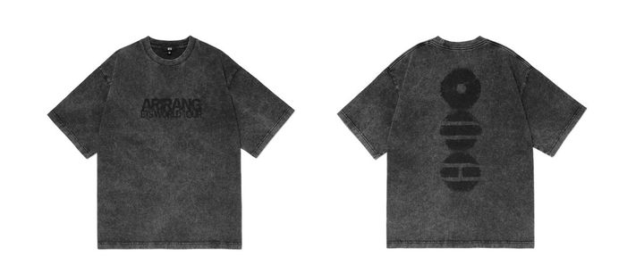 [서울=뉴시스] '아리랑' 티셔츠. (사진 = 하이브 머치 소셜 미디어 캡처) 2026.04.08 photo@newsis.com *재판매 및 DB 금지