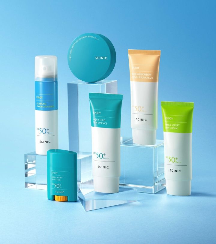[서울=뉴시스] 싸이닉 선케어 라인 '엔조이 선' 다이소 전용 상품 (사진=11번가 제공) 2026.04.08. photo@newsis.com *재판매 및 DB 금지