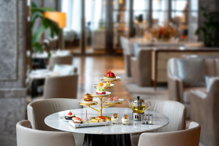 [서울=뉴시스] 시그니엘 서울, 애프터눈 티 세트(사진=롯데호텔앤리조트) *재판매 및 DB 금지