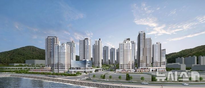 [서울=뉴시스] 여수 소제 중흥S-클래스 우미린 투시도. 