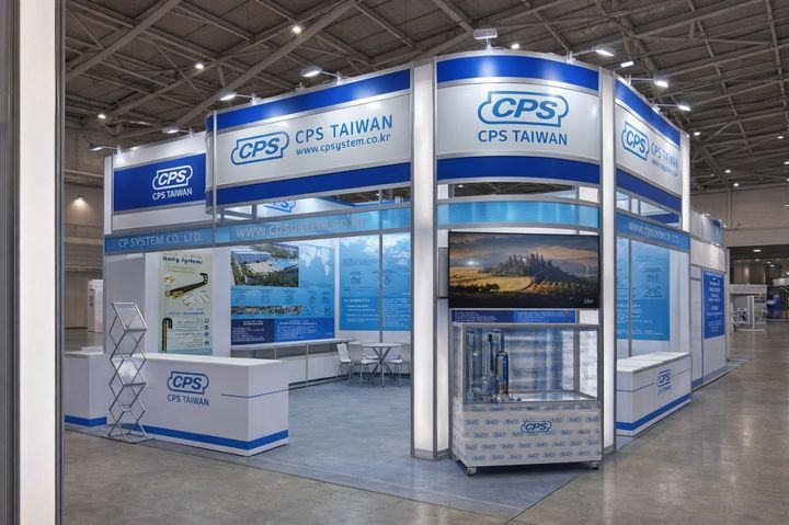 씨피시스템, 터치 타이완 전시회 부스.(사진=씨피시스템) *재판매 및 DB 금지