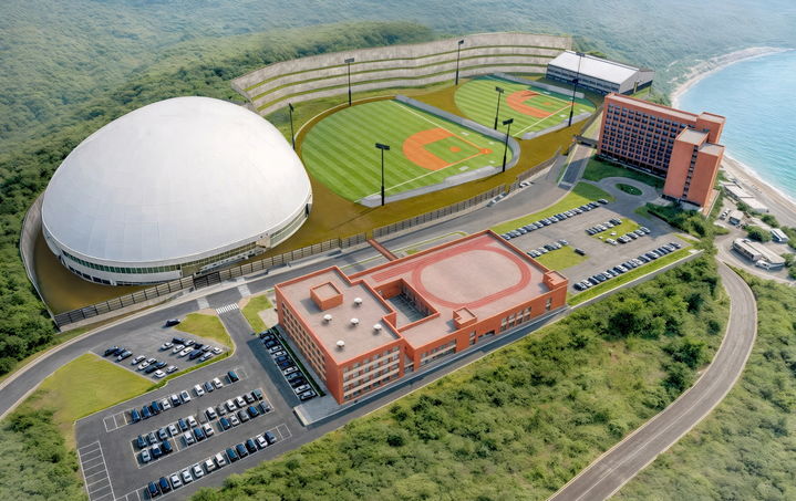 [진도=뉴시스]진도아리랑베이스볼타운 조망도. (사진=진도군 제공) 2026.04.08. photo@newsis.com *재판매 및 DB 금지