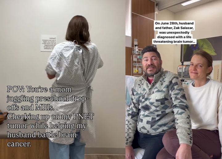 [서울=뉴시스] 세 딸을 둔 미국의 40대 부부가 말기 뇌종양과 췌장암으로 동시에 암 투병을 하고 있다는 사연이 전해졌다 (사진=코리 살라자르 인스타그램 갈무리) *재판매 및 DB 금지