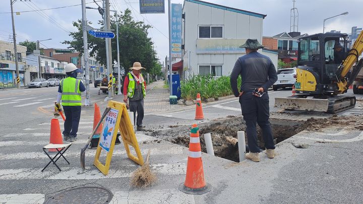 노후 상수관망 정비사업(사진=익산시 제공) *재판매 및 DB 금지