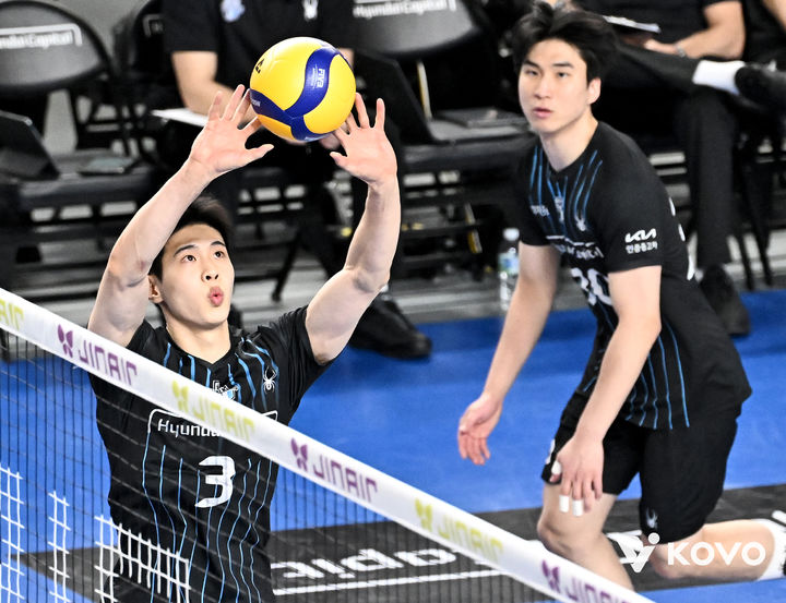 [천안=뉴시스]현대캐피탈 세터 황승빈. (사진=KOVO 제공)