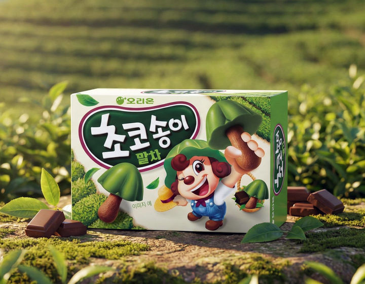 [서울=뉴시스] 오리온이 한정판으로 선보였던 '초코송이 말차'를 상시 판매 제품으로 출시한다.(사진=오리온) *재판매 및 DB 금지