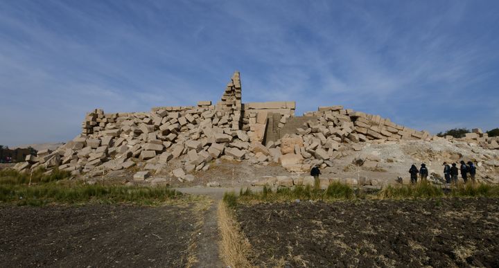[서울=뉴시스] 이집트 라메세움 신전 탑문 전경 (사진=국가유산청 제공) 2026.04.09 photo@newsis.com *재판매 및 DB 금지