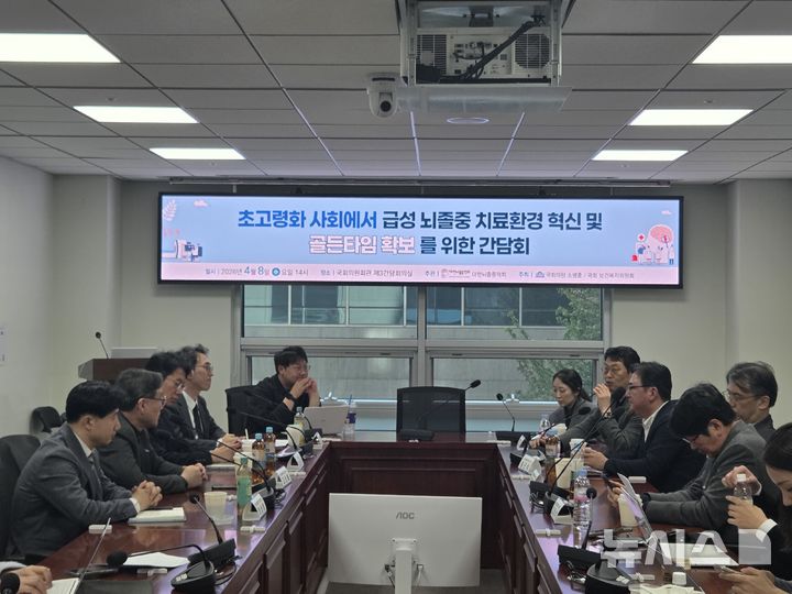 [서울=뉴시스] 급성 뇌졸중 치료환경 혁신 및 골든타임 확보를 위한 토론회. (사진= 대한뇌졸중학회 제공)