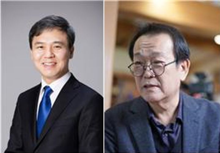 [서울=뉴시스] 문화체육관광부가 신임 한국출판문화산업진흥원 원장에 김승수(왼쪽) 전(前) 전주시장을, 세종학당재단 이사장에 전우용 전 한양대 교수를 임명했다. (사진=문화체육관광부 제공) 2026.04.09. photo@newsis.com *재판매 및 DB 금지