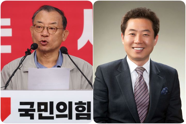 [광주=뉴시스] 국민의힘 이정현 전 중앙당 공천관리위원장과 안태욱 광주시당 위원장. (사진=뉴시스 DB). photo@newsis.com *재판매 및 DB 금지
