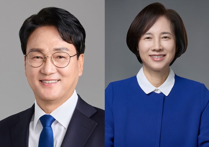 [수원=뉴시스] 경기도교육감 민주진보 후보 단일화 경선에 참여한 안민석(사진 왼쪽부터·가나다순) 전 국회의원, 유은혜 전 사회부총리 겸 교육부장관. (사진=중앙선거관리위원회 제공) 2026.04.09. photo@newsis.com *재판매 및 DB 금지