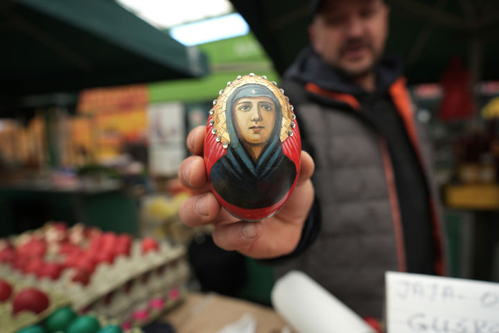 "수제 부활절 달걀 사세요"