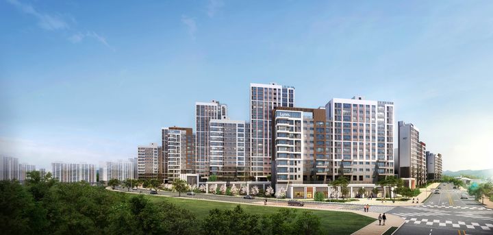 [서울=뉴시스] 평택 고덕 우미린 프레스티지 투시도. (사진=우미건설 제공) 2026.04.10. photo@newsis.com *재판매 및 DB 금지