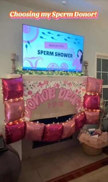 [서울=뉴시스] 결혼 없이 아이를 키우기로 결심한 미국의 30대 여성이 정자 기증자를 고르는 과정을 하나의 파티로 만들어 눈길을 끌고 있다. (사진=틱톡 'Discmen Entertainment') *재판매 및 DB금지 *재판매 및 DB 금지