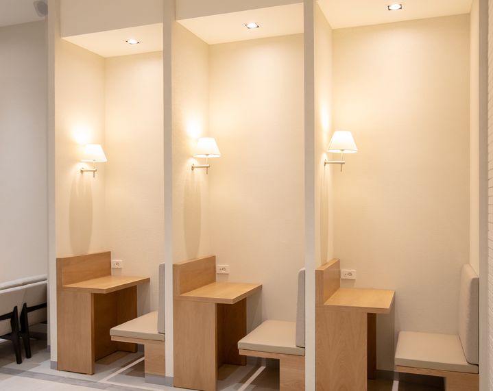 [서울=뉴시스] 할리스 화정DI점 1인석. (사진=할리스 제공) *재판매 및 DB 금지