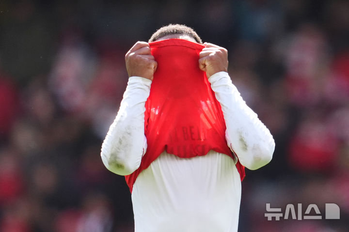 [런던=AP/뉴시스] 잉글랜드 프로축구 프리미어리그(EPL) 아스널의 가브리엘. 2026.04.11.