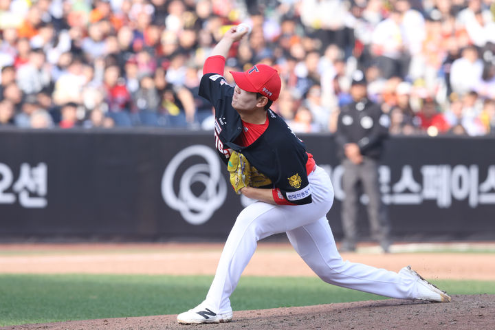 [서울=뉴시스] 프로야구 KIA 타이거즈의 성영탁. (사진 = KIA 타이거즈 제공) *재판매 및 DB 금지