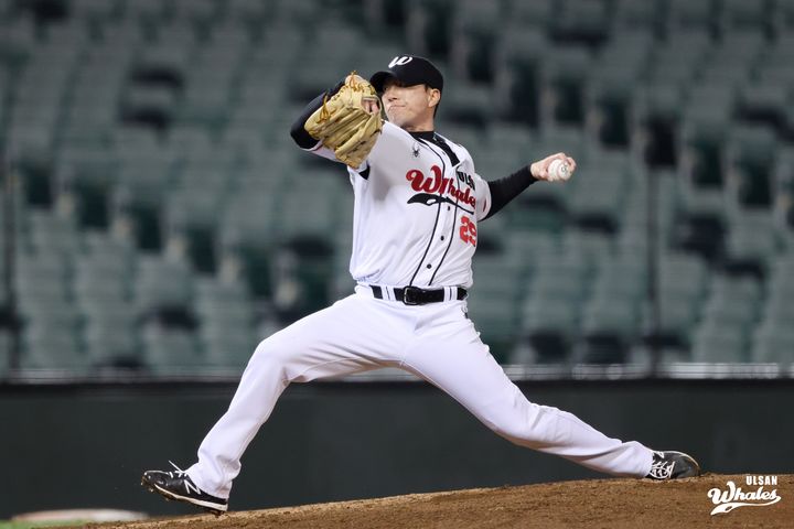 [서울=뉴시스] KBO 퓨처스리그 울산 웨일즈의 고효준. (사진 = 울산 웨일즈 제공) *재판매 및 DB 금지