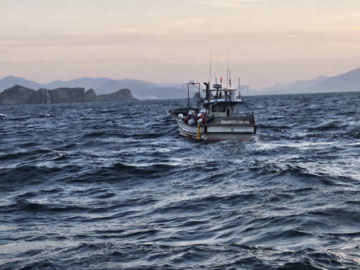 [부산=뉴시스] 12일 오전 부산 사하구 북형제도 인근 해상에서 다대 선적의 1인 조업선 A호(2.99t)가 승선원 없이 표류 중이라는 신고가 해경에 접수됐다. (사진=부산해경 제공) 2026.04.12. photo@newsis.com *재판매 및 DB 금지
