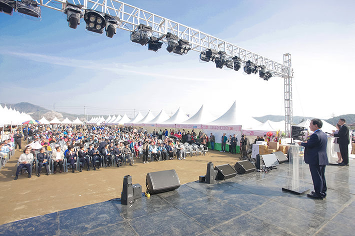 [천안=뉴시스] 지난 11일 열린 제11회 천안위례벚꽃축제 개막식 모습.. (사진=추진위 제공) 2026.04.12 photo@newsis.com *재판매 및 DB 금지