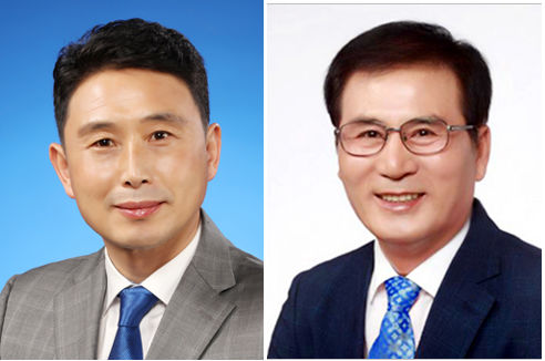 [함평=뉴시스] 전남 함평군수 선거에 출마한 이남오 함평군의회 의장(왼쪽)과 이상익 함평군수. (사진=뉴시스 DB) photo@newsis.com *재판매 및 DB 금지