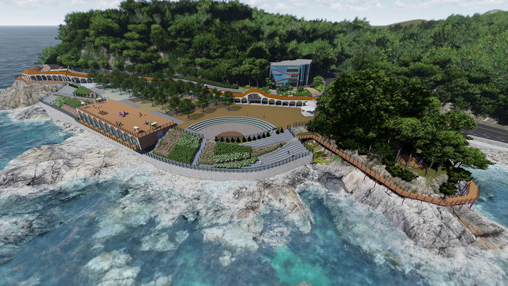 삼척 새천년도로 해파랑 감성공원 조감도.(사진=삼척시 제공) *재판매 및 DB 금지