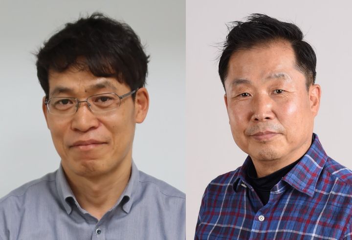 [서울=뉴시스] 대한민국 엔지니어링상 4월 수상자. 사진 왼쪽부터 박종성 세메스 마스터, 정인화 아틀라스네트웍스 수석연구원. (사진=과기정통부 제공) 2026.04.13. photo@newsis.com *재판매 및 DB 금지