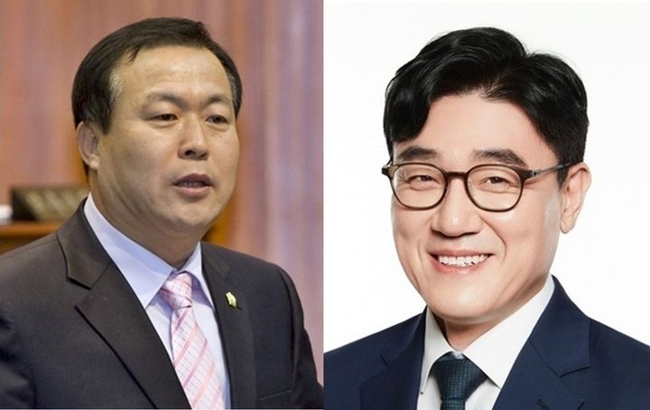 민주당 군산시장 결선투표에 진출한 김영일(좌) 김재준(우) 후보(사진=뉴시스 DB) *재판매 및 DB 금지