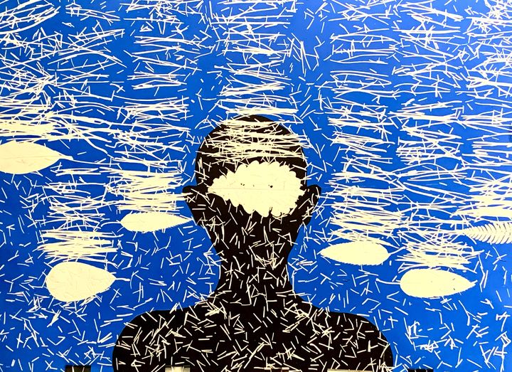 [부산=뉴시스] 정원식 작가의 '자연+인간 monotype'. (사진=아리안갤러리 제공) 2026.04.13. photo@newsis.com *재판매 및 DB 금지