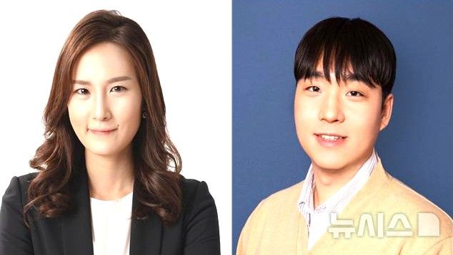 [포항=뉴시스] = 포스텍 신소재공학과 김연수 교수, 정태훈 박사 연구팀이 자연의 나선 구조를 모방해 작은 변형을 큰 움직임으로 증폭하는 생체 모사 소프트 로봇을 개발했다. 사진은 김 교수(왼쪽)와 정 박사. (사진=포스텍 제공) 2026.04.13. photo@newsis,.com