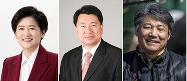 [대구=뉴시스](왼쪽부터) 강은희 대구교육감, 서중현 전 서구청장, 임성무 전 전교조 대구지부장. photo@newsis.com *재판매 및 DB 금지