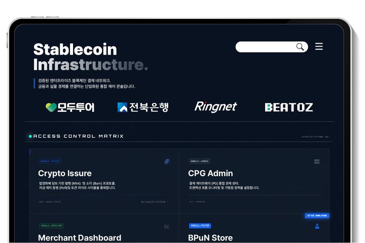 모두투어 스테이블코인 결제 PoC 대시보드. (사진=모두투어) *재판매 및 DB 금지