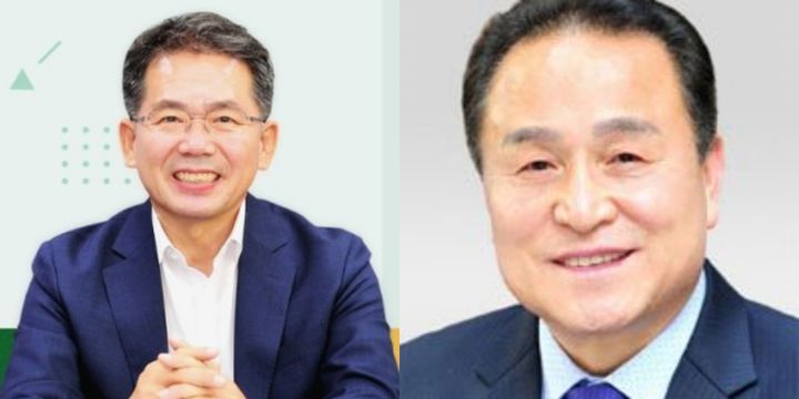 [대구=뉴시스]6.3 지방선거 국민의힘 군위군수 경선 후보인 김진열 군위군수(사진 왼쪽)와 김영만 전 군수. 뉴시스DB. 2026.04.13 photo@newsis.com *재판매 및 DB 금지