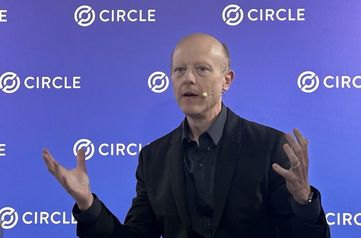 제레미 알레어 서클 CEO가 13일 서울 강남구 SJ쿤스트할레에서 열린 행사에서 발언하고 있다.(사진=송혜리 기자) *재판매 및 DB 금지