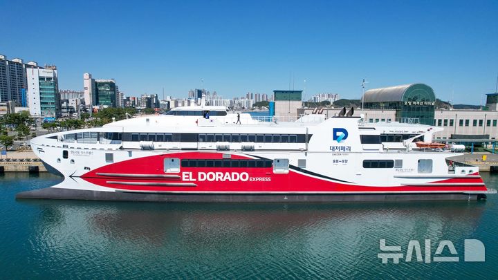 [서울=뉴시스] 대저페리의 포항~울릉 여객선 엘도라도 익스프레스호(3158t·970명) 모습.