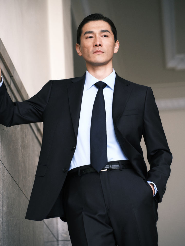 [서울=뉴시스] LF마에스트로 2026SS 수트 화보. (사진=LF 제공)&nbsp; *재판매 및 DB 금지