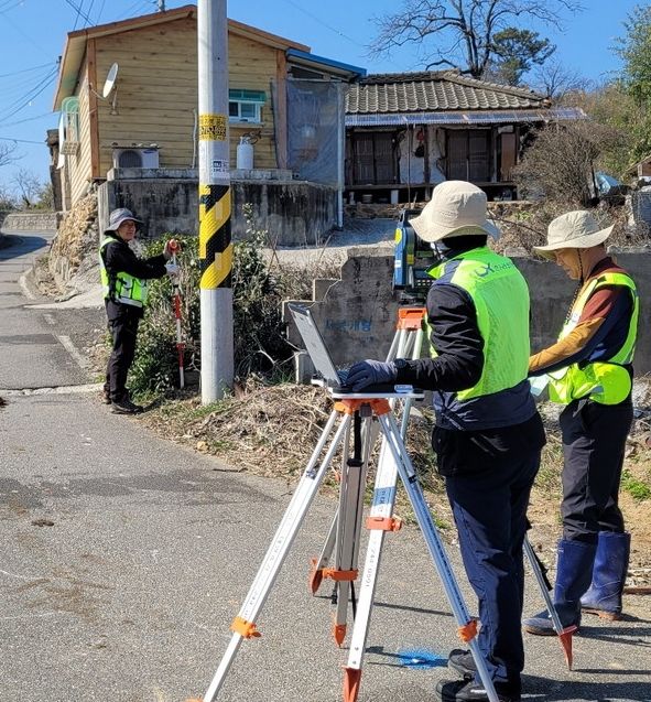 지적재조사 현장(사진=김제시 제공) *재판매 및 DB 금지