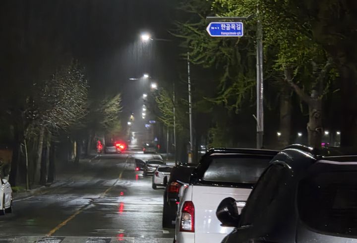 [창녕=뉴시스] 격등제가 시행될 영산남산호국공원 앞 가로등. (사진= 창녕군 제공) 2026.04.14. photo@newsis.com *재판매 및 DB 금지