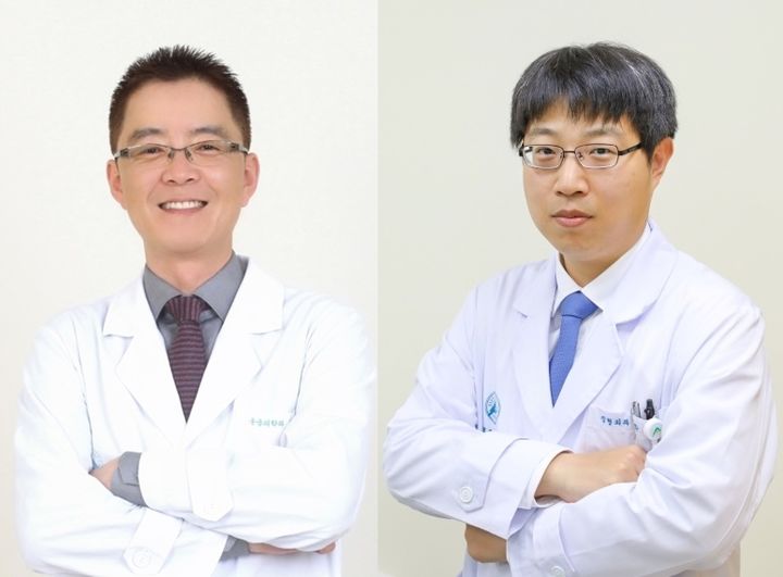 [강릉=뉴시스] 강릉아산병원, 강희동·박재우 교수.(사진=강릉아산병원 제공)photo@newsis.com *재판매 및 DB 금지