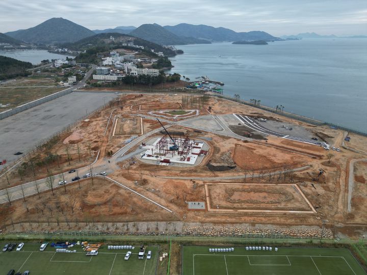 [여수=뉴시스] 2026여수세계섬박람회 주행사장인 여수시 돌산 진모지구. (사진=조직위 제공) 2026.04.14. photo@newsis.com *재판매 및 DB 금지