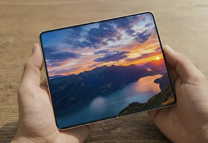갤럭시 Z 와이드 폴드 예상 이미지. (사진=IT팁스터 아이스유니버스 X 캡처) *재판매 및 DB 금지
